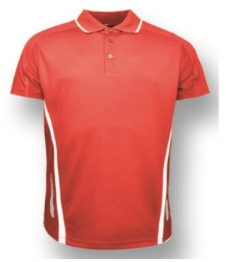 Men's Safety Week Polo - Red/White:Red/White